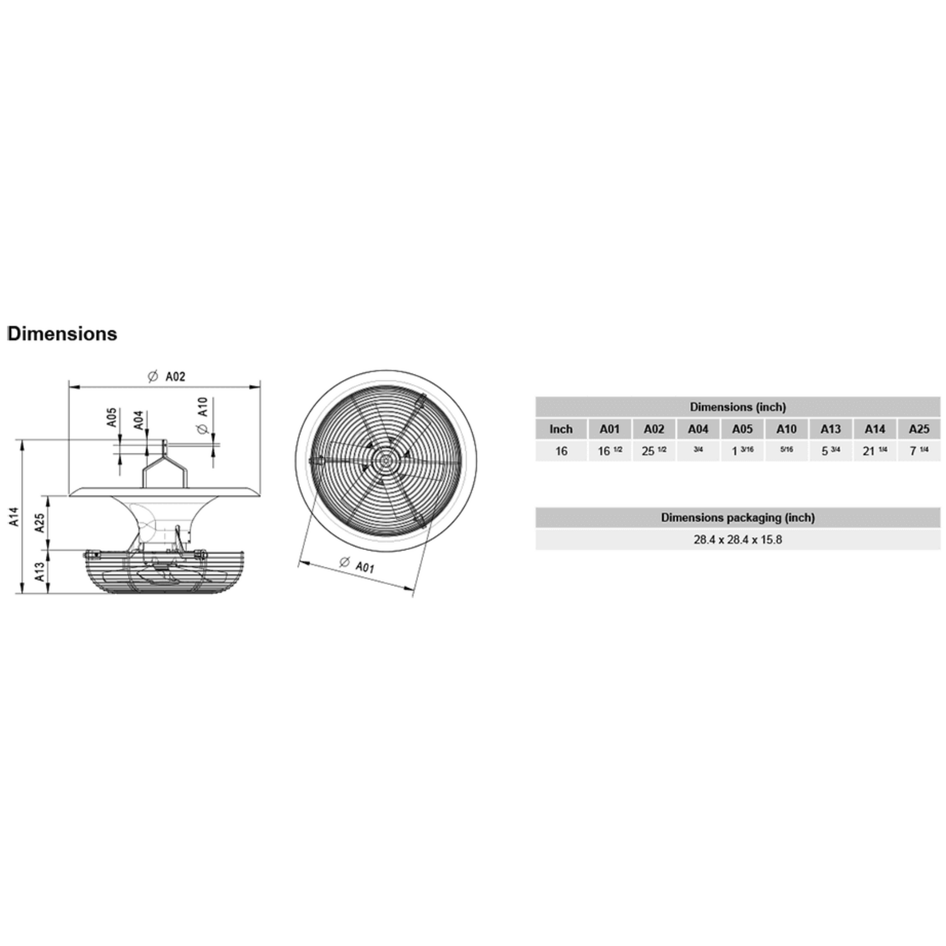 Vostermans Ventilation Multifan V-Flo Fan V2.0 specs