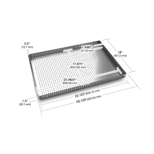 Wachsen Drying Pan SS304 Stainless Steel Case dimensions