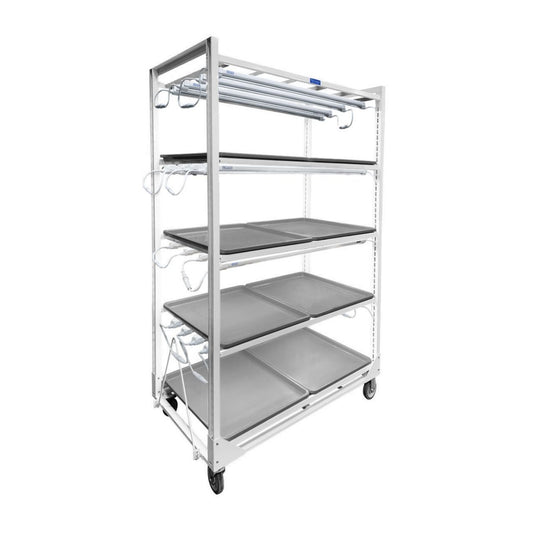 Wachsen cloning Cart Galvanaized monting structure with led lights