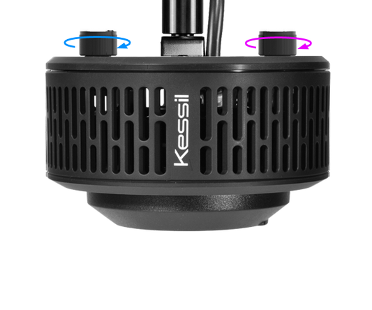 Kessil A360X Refugium LED Grow Light Adjustable Knobs