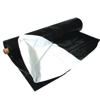 Black & White Poly, 100'x10', 4 mil