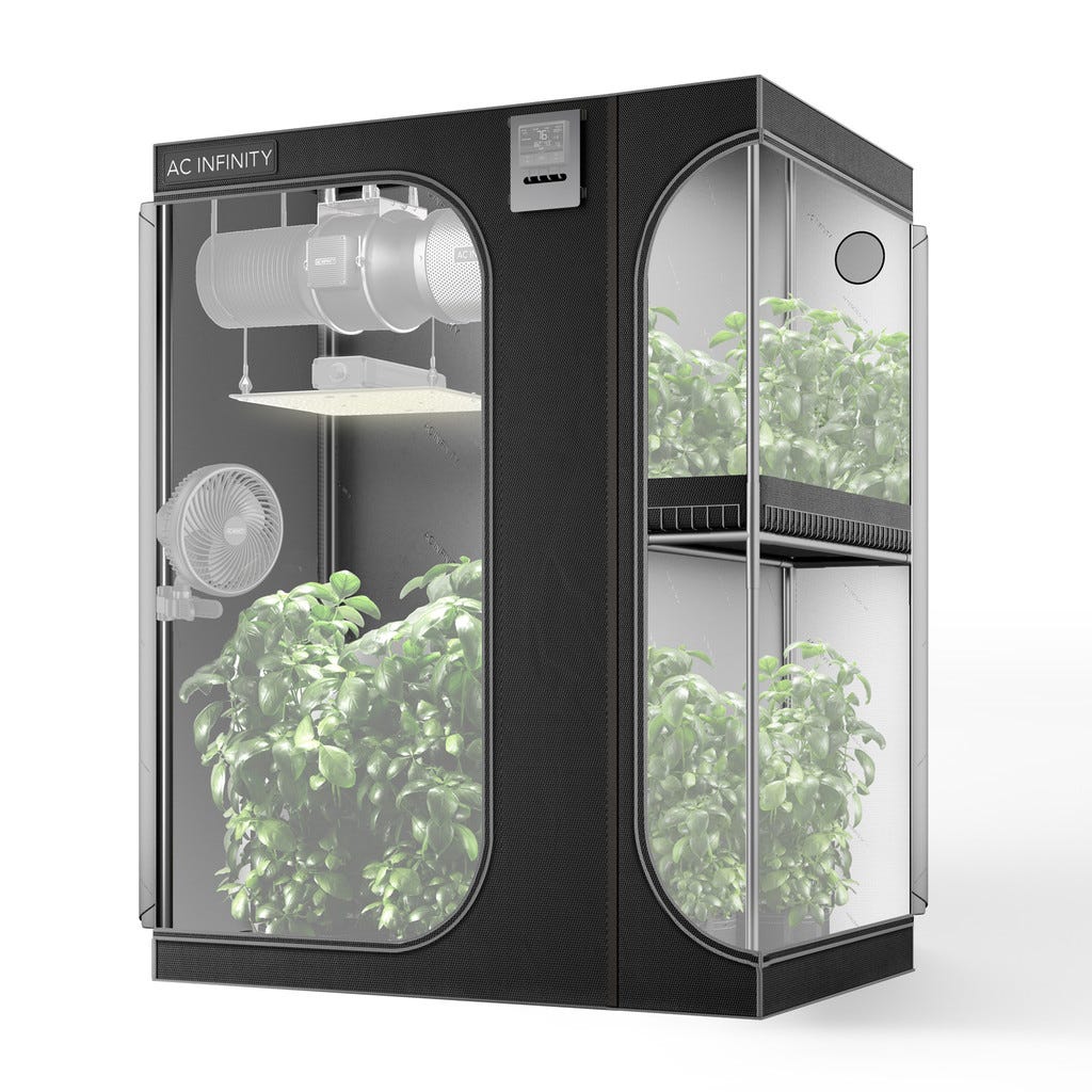 CLOUDLAB 864D, 2-In-1 Advance Grow Tent 5x4, 2000D Mylar Canvas, 60" X 48" X 80" Main Image