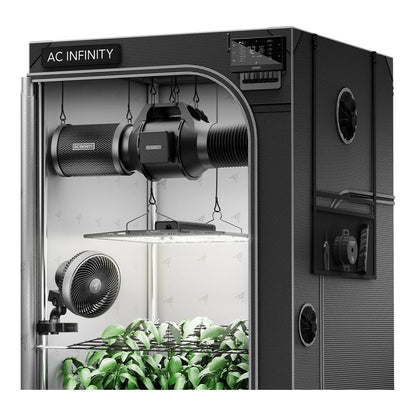AC Infinity 3x3 grow tent kit AC-PKB33 with CLOUDLAB 733 tent, 6 in inline fan, carbon filter and 260W LED