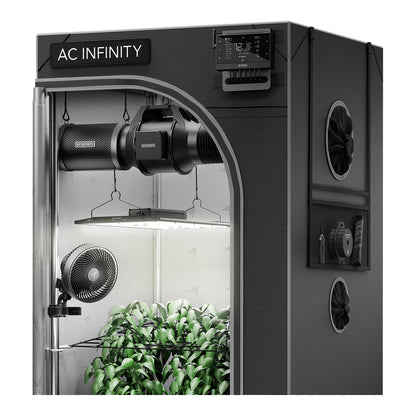 AC Infinity Advance Grow Tent System 2x2 AC-PKB22 in the 6 ft CLOUDLAB 722 tent with inline fan, carbon filter and LED