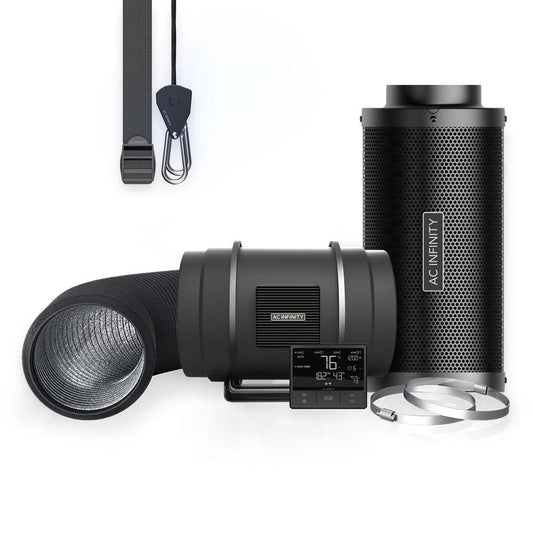 Air Filtration Kit PRO 8", Inline Fan With Smart Controller, Carbon Filter & Ducting Combo Main Image