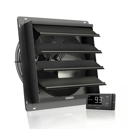 AC Infinity AIRLIFT T-Series, Shutter Exhaust Ventilation Fan with Temperature and Humidity Controller