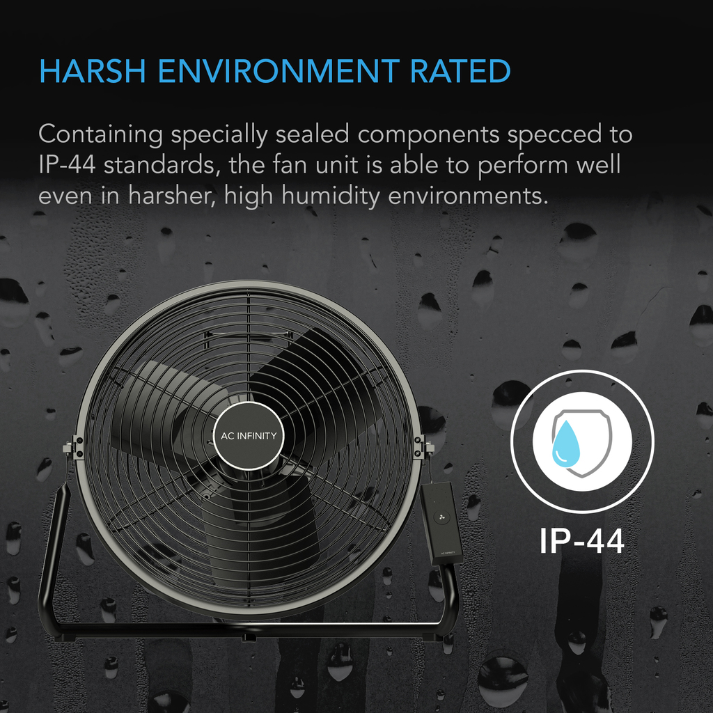 AC Infinity Cloudlift S-Series Harsh Encironment IP-44 Rated
