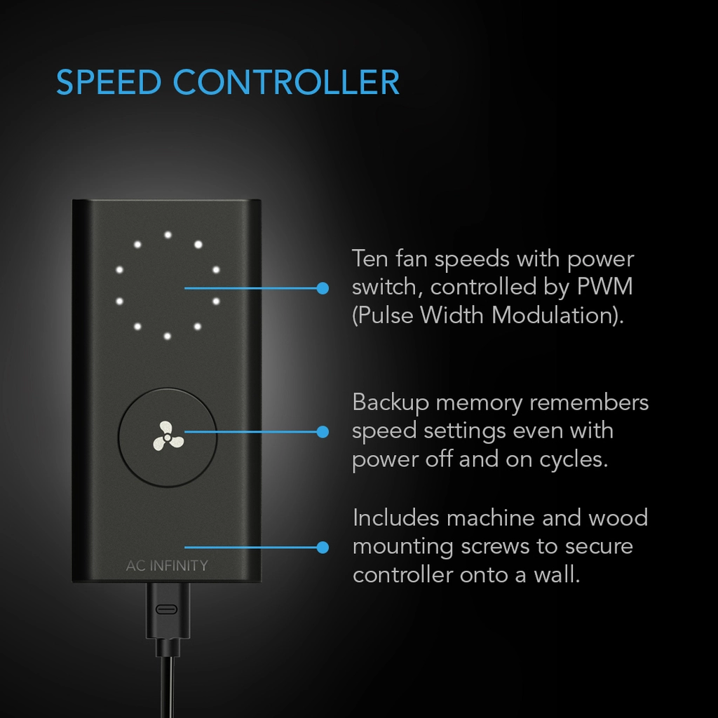 AC Infinity Cloudline Lite A6 Speed Controller