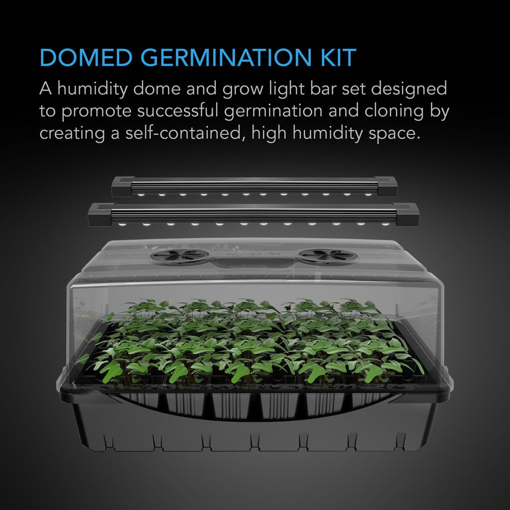 Germination Kit With LED Grow Light Bars