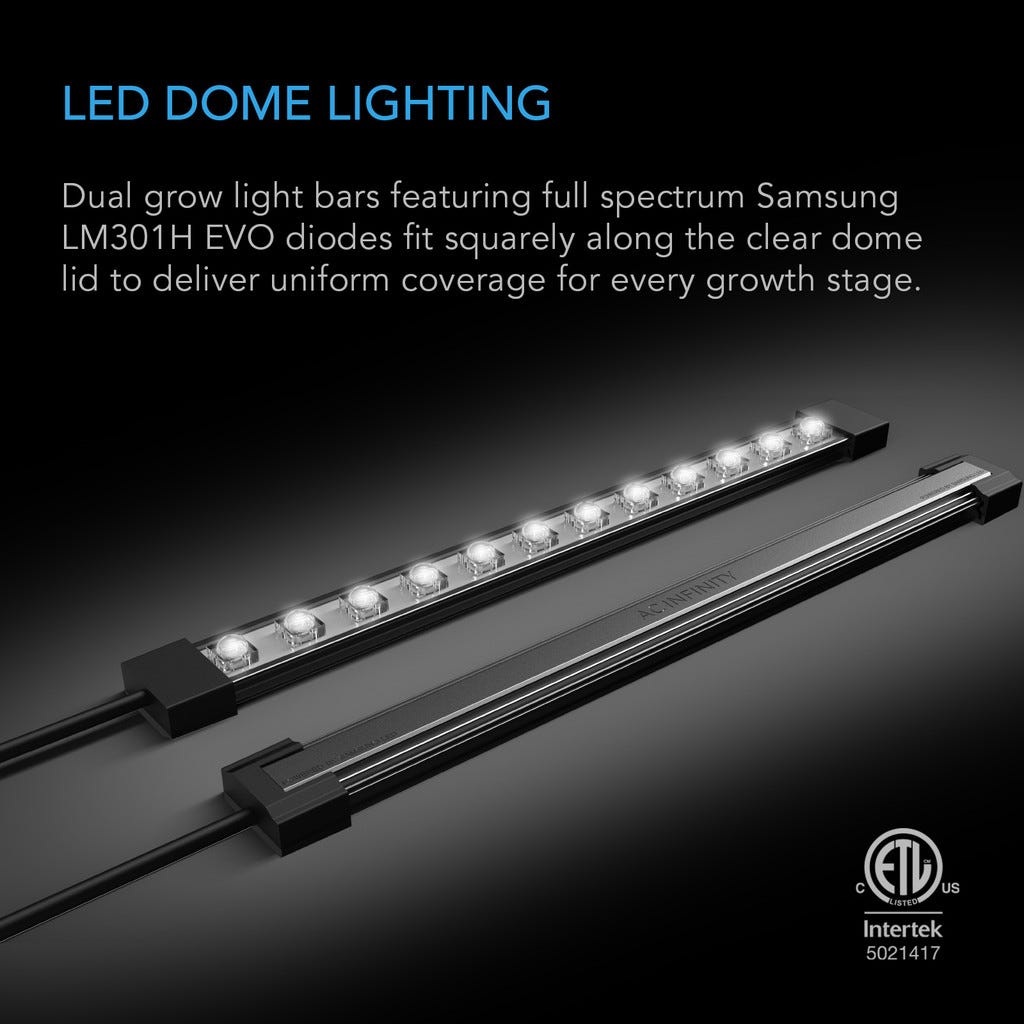 Germination Kit With LED Grow Light Bars