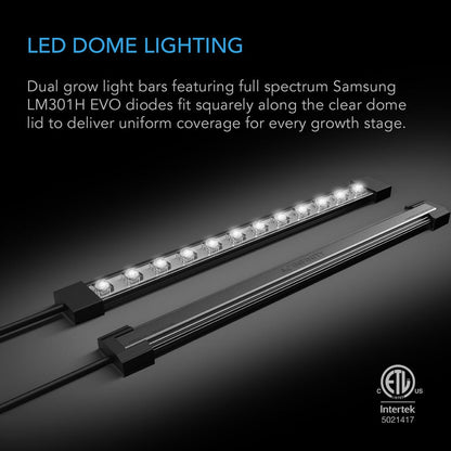 Germination Kit With LED Grow Light Bars