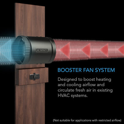 Inline Booster Duct Fan With Speed Controller