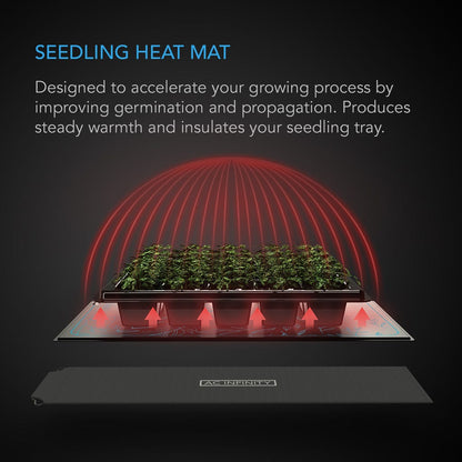 Dual Seedling Heat Mats With Heat Controller