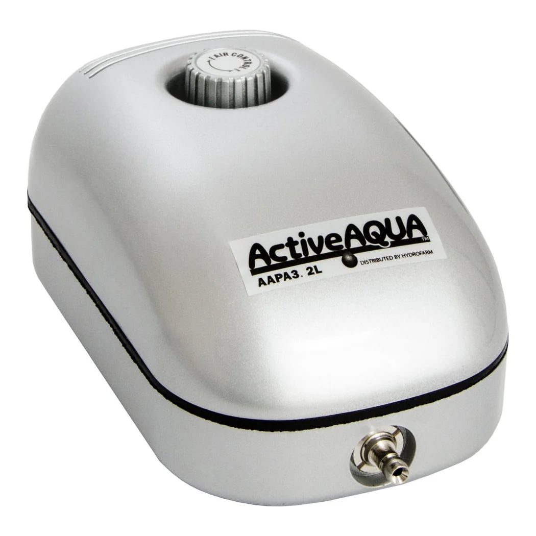 Active Aqua Air Pump with 1 outlets 3.2 lt per minute - single-outlet air pump, 3.2 L/min