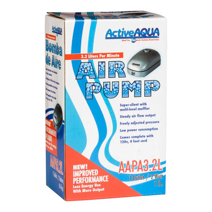 Active Aqua Air Pump with 1 outlets 3.2 lt per minute - retail box