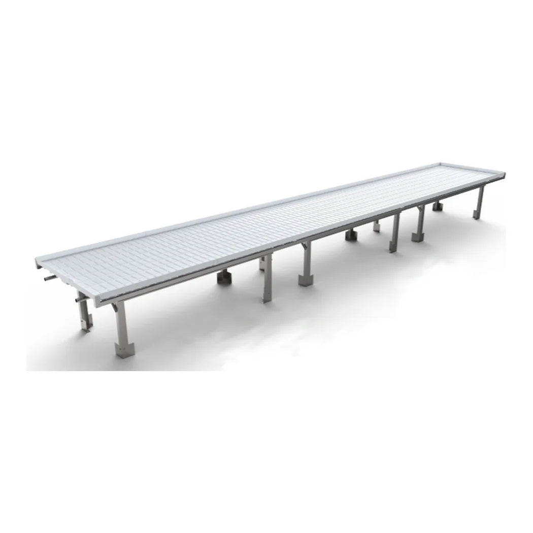 Active Aqua Infinity Tray Center 4 ft x 4 ft rolling bench tray on a metal stand