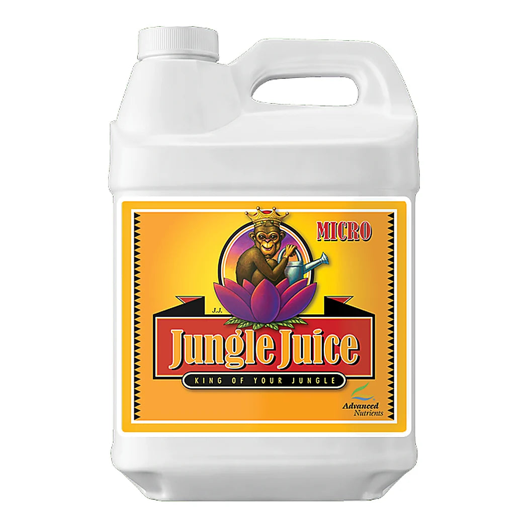 Advanced Nutrients Jungle Juice Micro 10 litre jug, part of the 3-part base nutrient line
