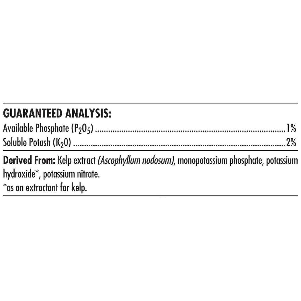 Advanced Nutrients Bud Ignitor guaranteed analysis