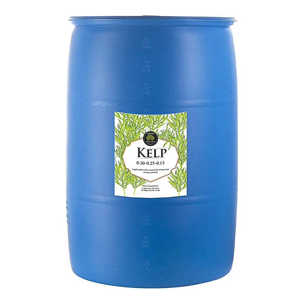 Age Old Kelp 0.30-0.25-0.15 liquid seaweed fertilizer, 55 gallon drum