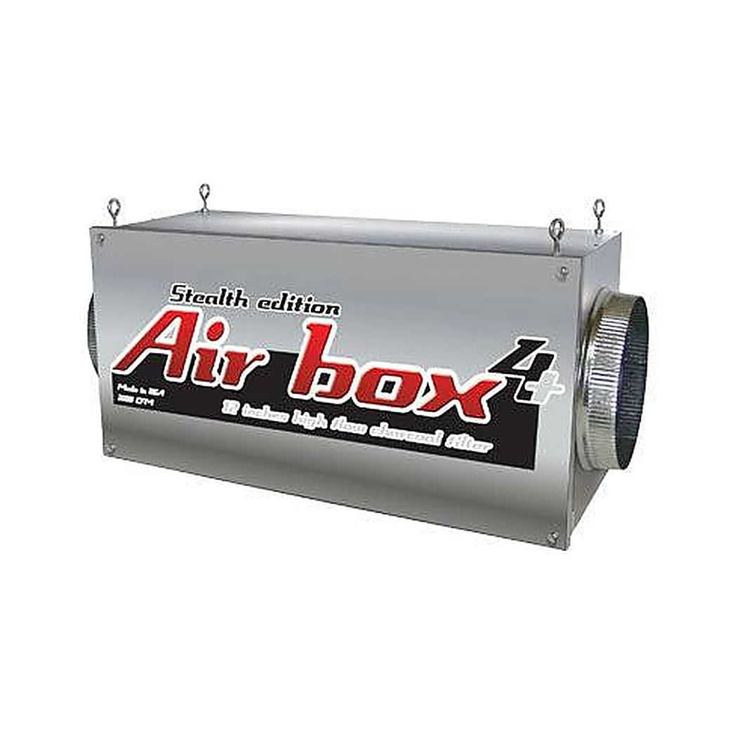 Air Box 4+ Stealth Edition carbon filter, 3500 CFM with 12 inch flanges and hanging hooks