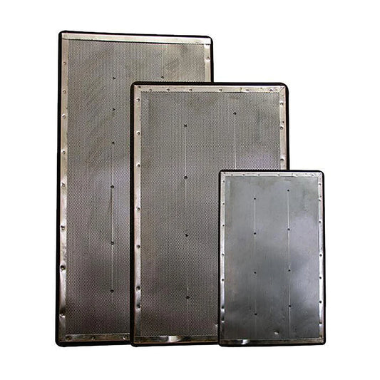 Air Box replacement carbon filter refill cartridges for Air Box 1, 2 and 3, three sizes shown