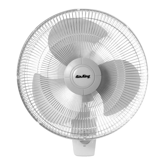 Air King 16 inch wall mount fan, 1510 CFM three-speed with 90 degree oscillation