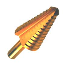 Titanium Step Drill Bit 1/4" to 1 3/8"