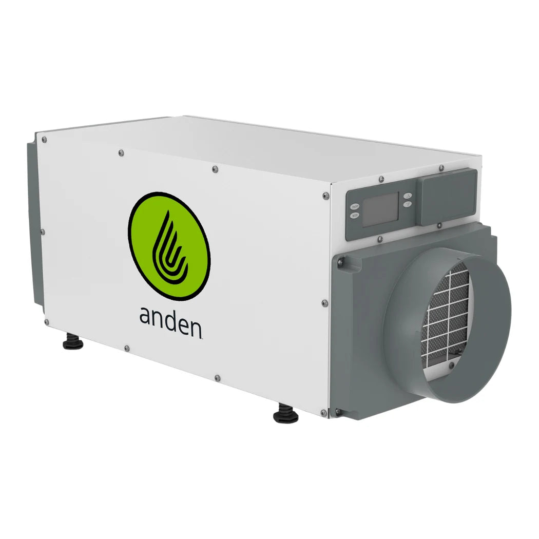 Anden A70 Industrial Dehumidifier, side view with ducted collar