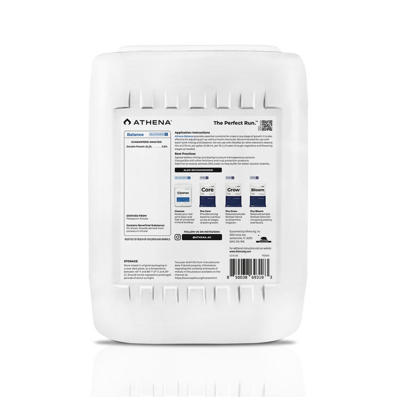 Athena Blended - Balance - 275 Gallon Back Bottle