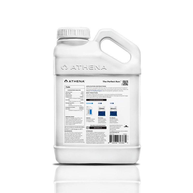 Athena Pro - Fade - Gallon Back Label