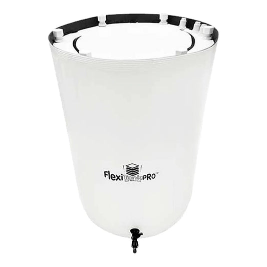 AutoPot FlexiTank Pro 105 gal white light-tight collapsible reservoir with outlet tap