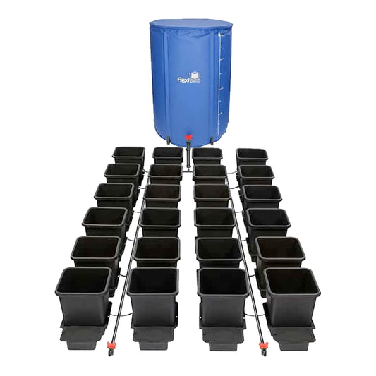 AutoPot 24Pot gravity-fed watering system with 24 x 3.9 gal pots and 105 gal FlexiTank