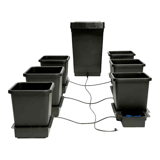 AutoPot 6Pot gravity-fed watering system with six 3.9 gal pots and 12.4 gal reservoir