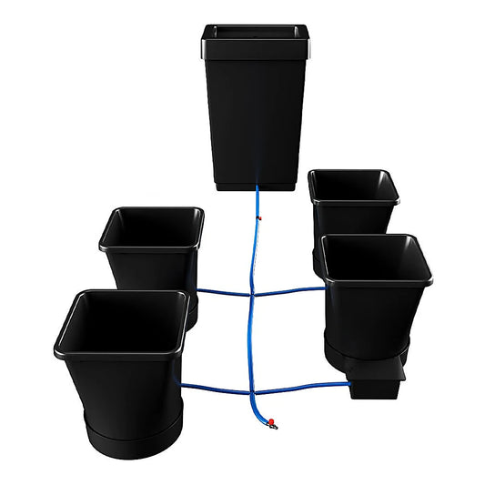 AutoPot 4Pot XL system with four 6.6 gal pots, trays and 12.4 gal reservoir