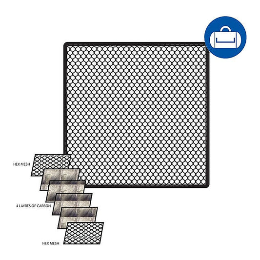 AWOL Carbon PAD Insert (12 in x 12 in) - carbon pad insert with filter layers