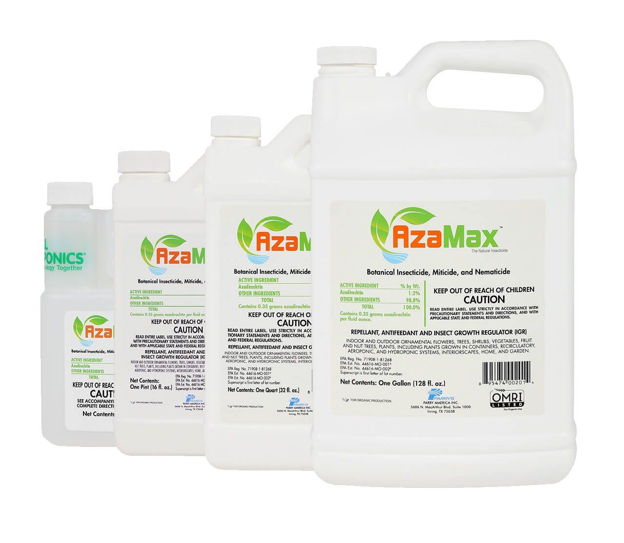 AzaMax Biological Insecticide, Miticide, and Nematicide