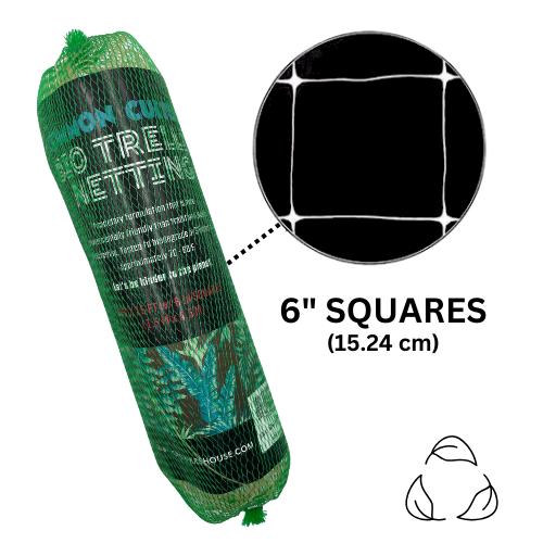 Common Culture Bio Trellis Netting Bulk Roll 5 ft x 15 ft w/ 6in Squares