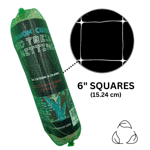 Common Culture Bio Trellis Netting Bulk Roll 5 ft x 15 ft w/ 6in Squares