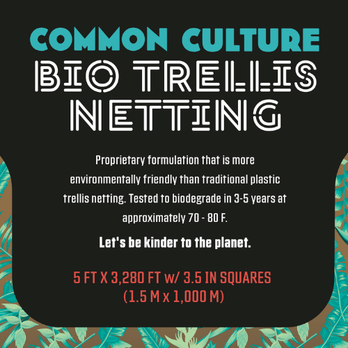 Common Culture Bio Trellis Netting Bulk Roll 5 Ft X 3