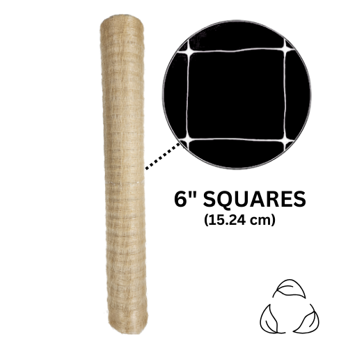 280 ft w/ 6in Squares Biodegrades in 3-5 years