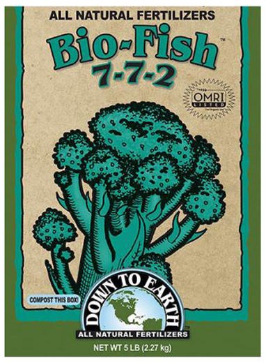 Down To Earth - Organic Bio-Fish (7-7-2) direct from Growers House ...