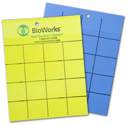 BioWorks Yellow/Blue Color 2-Sided Sticky Cards (100 Cards) Main Image