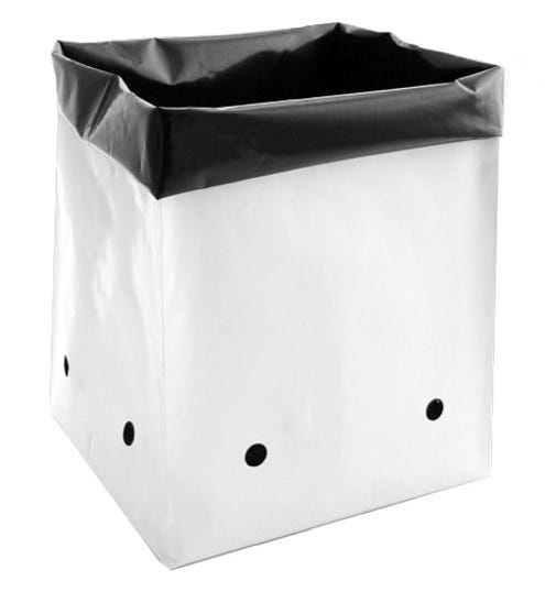 Plastic PE Grow Bags White Outside and Black Inside