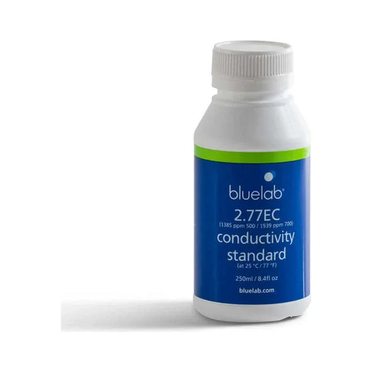 Bluelab 2.77 EC conductivity standard calibration solution, 250 ml bottle
