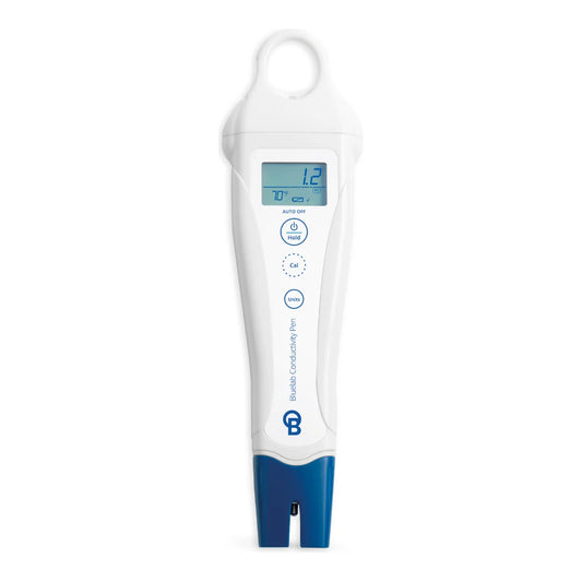 Bluelab Conductivity Pen, waterproof handheld EC, ppm and temperature meter with backlit display