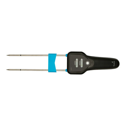 Bluelab Pulse Multimedia EC/MC Meter - meter and probe, side view