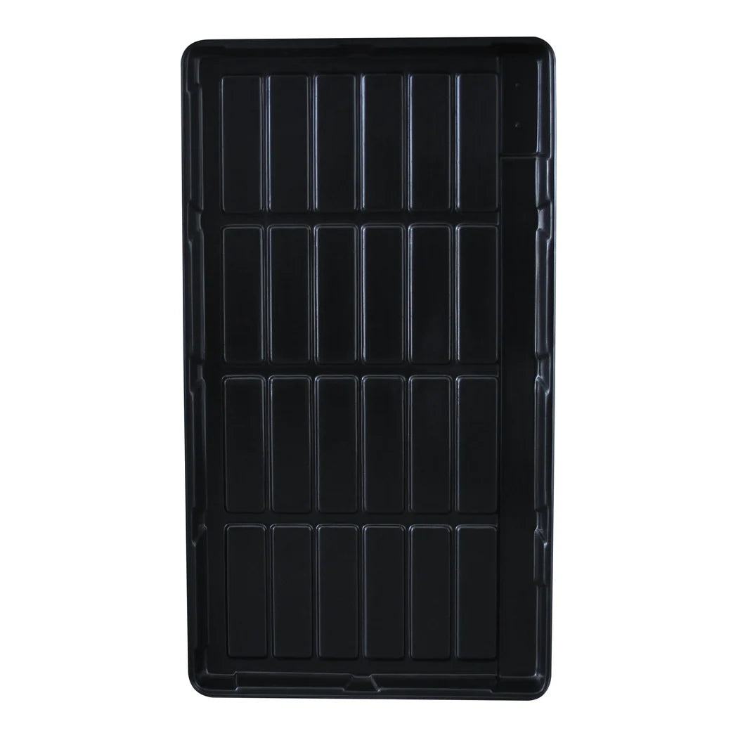 Botanicare 2 ft x 4 ft rack tray - top view showing drain channels