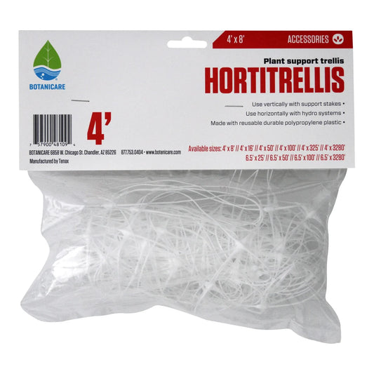 Botanicare Hortitrellis plant support trellis netting, 4 ft x 8 ft retail package