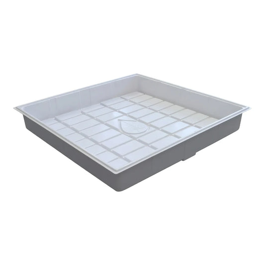 Botanicare ID white 4 ft x 4 ft grow tray with moulded drainage channels