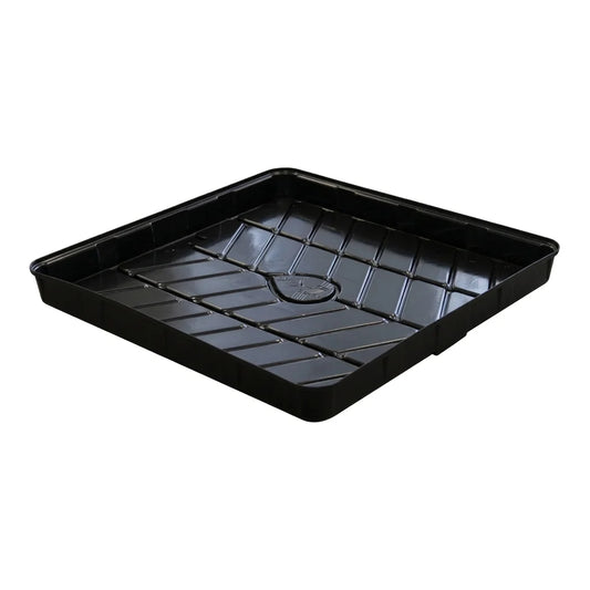 Botanicare Low Tide LT black flood tray, 3 ft x 3 ft, with moulded drainage channels